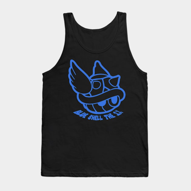 Blue Shell the 1% Tank Top by CommonKurtisE